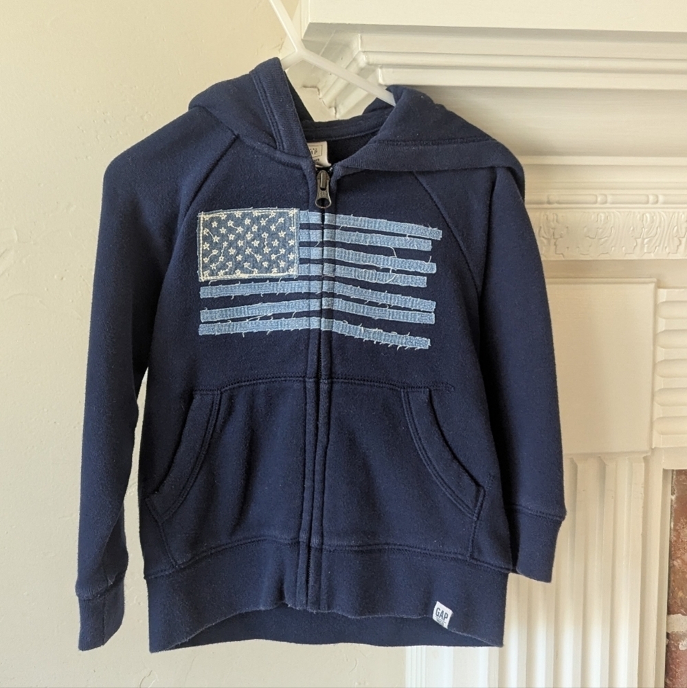 Baby Gap | Flag Zipper Hoodie